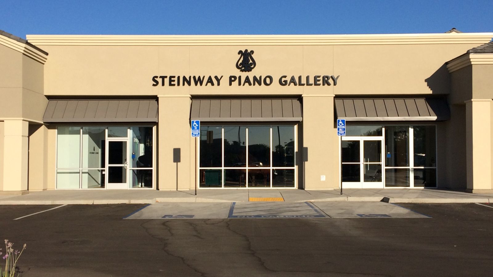 Recording studio interior for Steinway Piano Gallery of Fresno